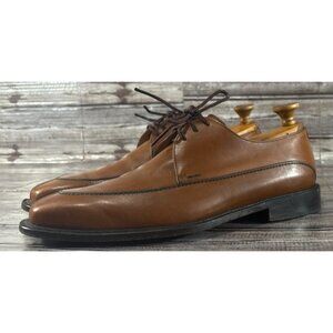 Mezlan Torello Leather Split Toe Derby Shoes Size 10.5 color brown